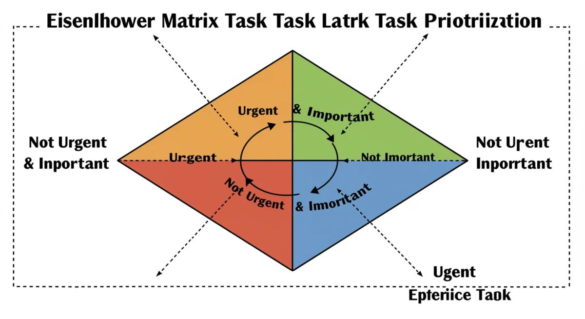 Eisenhower Matrix for task prioritization and stress management