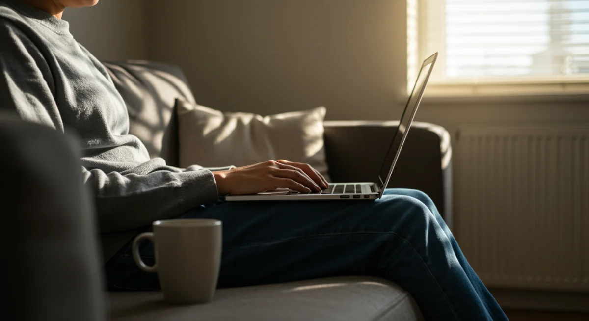 Remote worker enjoying flexible schedule