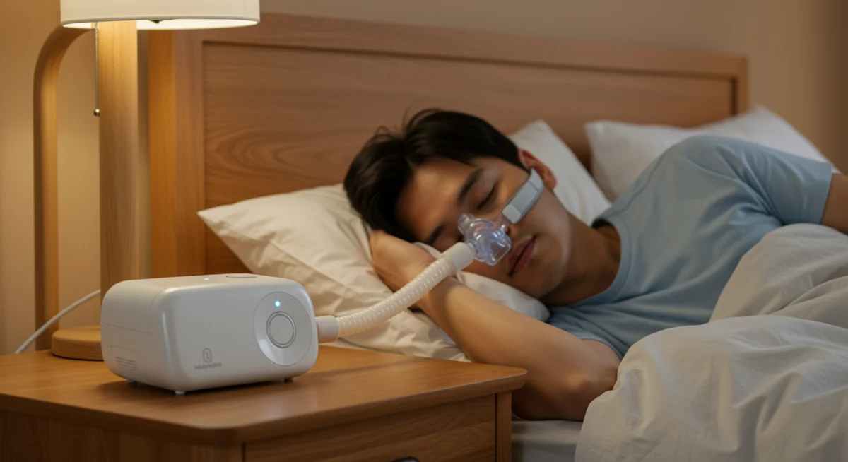 Modern CPAP machine for sleep apnea management