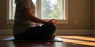 Overcoming Anxiety: 10 Mindfulness Techniques for Immediate Relief Person meditating peacefully for anxiety relief