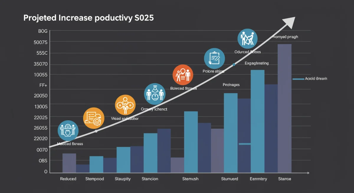 Projected 15% US productivity increase by 2025 due to work-life balance initiatives.