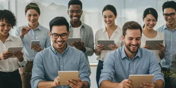 Top 5 Work-Life Balance Apps for US Professionals in 2025 Professionals balancing work and life with digital apps