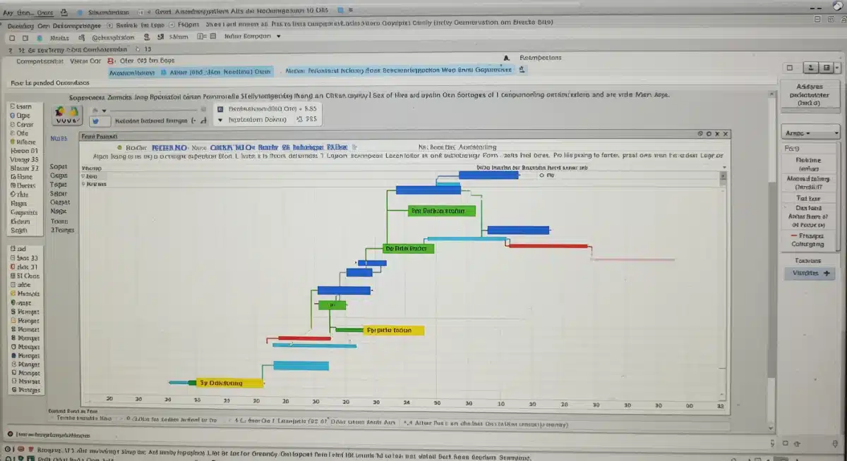 Gantt chart visualization for project scheduling