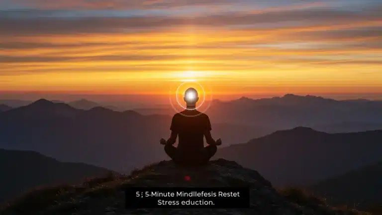 5-Minute Mindfulness Reset: Reduce Stress 25% Daily by 2026
